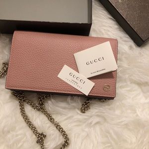 GG Marmont leather mini chain bag